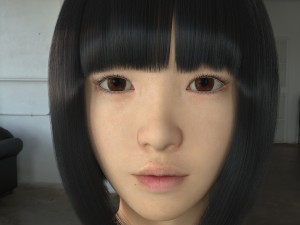 asian girl wear casual clothes 3Dモデル