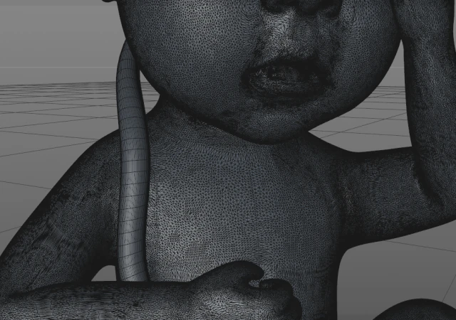 asian fetus 3D Print Model .c4d .max .obj .3ds .fbx .stl .blend