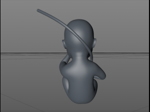asian fetus 3D-Druckmodell