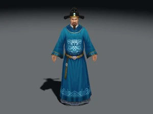 ancient chinese official 3D Model