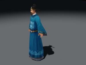 ancient chinese official 3D Model