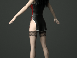 cheongsam beauty Model 3D