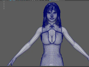 cheongsam beauty 3D Model