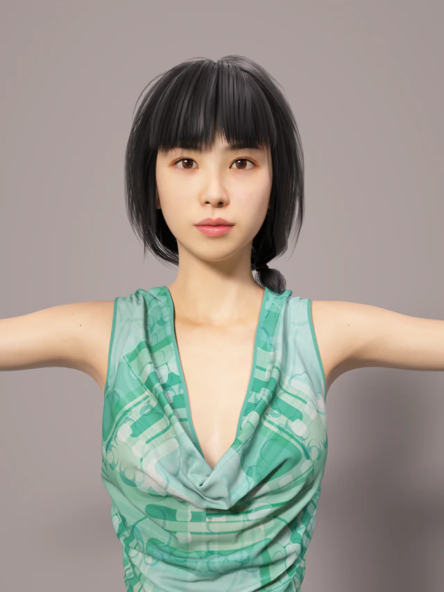 celebrity beauty 3D Model .c4d .max .obj .3ds .fbx .stl .blend 