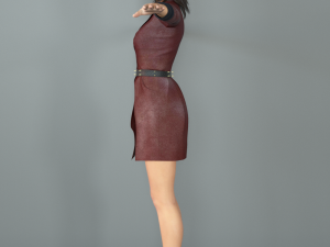 lady in red 3D Model