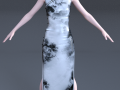 cheongsam woman Modelo 3D