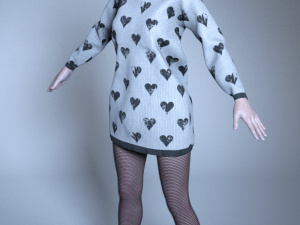 sweater woman 3D Модель