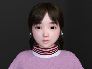 asian cute girl 3D Model
