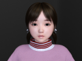 asian cute girl Modelo 3D
