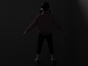 asian cute girl 3D 模型