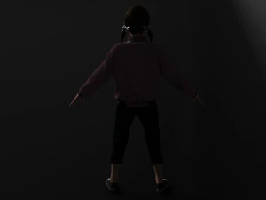 asian cute girl 3D Model