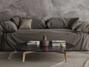 sofa baxter casablanca grey two-seat sofa 3D Model