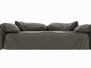 sofa baxter casablanca grey two-seat sofa 3D Model
