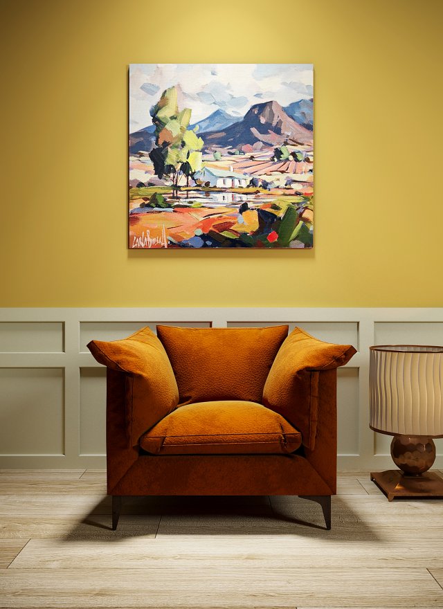 leather orange armchair 3Dモデル .c4d .max .obj .3ds .fbx .stl .blend 