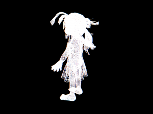 cartoon female child 3D Model