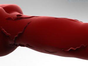realistic male great dane hollow genitalia Modèles 3D en vedette