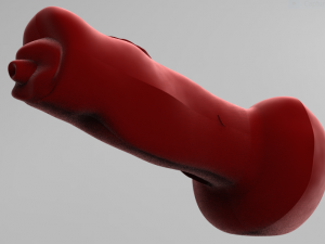realistic male great dane hollow genitalia Modèles 3D en vedette
