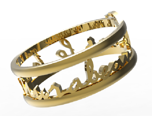 tribute apollinaire ring sous le pont mirabeau 3D प्रिंट मॉडल .c4d .max .obj .3ds .fbx .stl .blend 