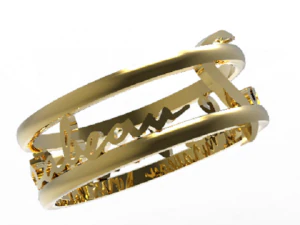 tribute apollinaire ring sous le pont mirabeau 3D Print Model