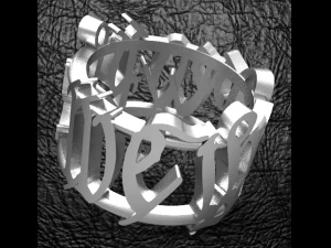 nous, les gens, bague pour hommes Modèles 3D en vedette