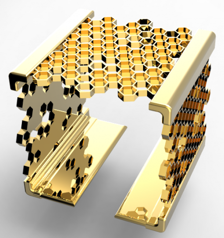 square bracelet hive 3D Принт Модель .c4d .max .obj .3ds .fbx .stl .blend 