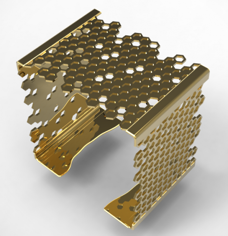 square bracelet hive elegant 3D-printmodel .c4d .max .obj .3ds .fbx .stl .blend 