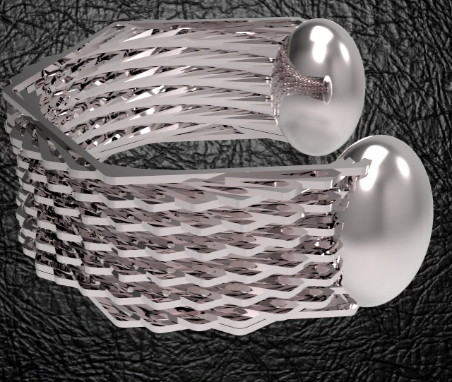 hexagonal bracelet 2 3D Print Model .c4d .max .obj .3ds .fbx .stl .blend 