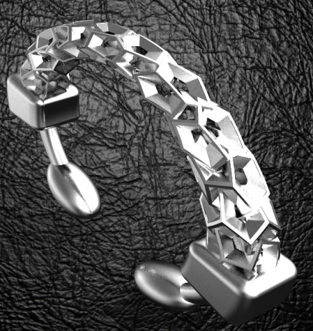 bouncing dodecahedron bracelet 3D 프린트 모델 .c4d .max .obj .3ds .fbx .stl .blend 