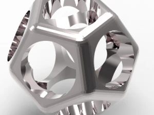 dodeca&euml;der ring 3D printmodel