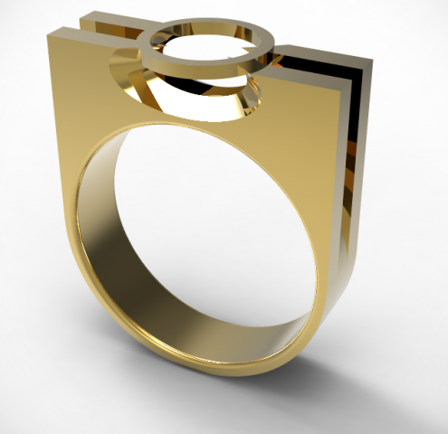 prong ring Modelo de Impressão 3D .c4d .max .obj .3ds .fbx .stl .blend 