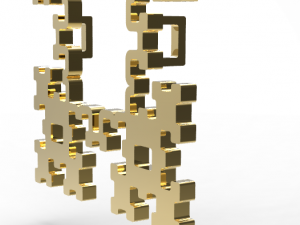 fractal pendant Modelo de impresión 3D