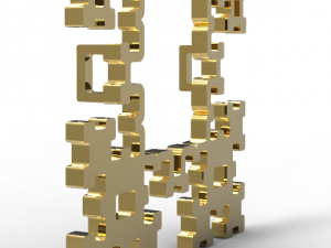 fractal pendant Modelo de impresión 3D