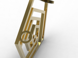 mirror pentagon pendant Modèles 3D en vedette