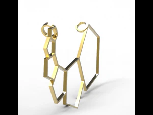 pendentif pentagone lunaire Modèles 3D en vedette