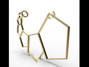 lunar pentagon pendant 3D Принт Модель