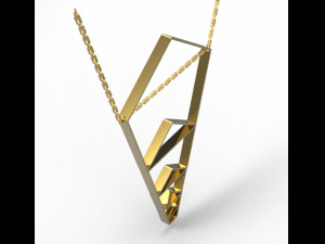 pentagon hole pendant 3D Print Model