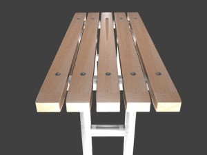 bench school Model 3D