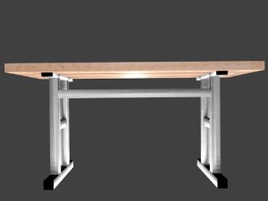 bench school Model 3D
