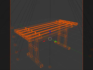 bench school 3D Model
