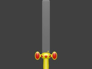 espada real Modelo 3D