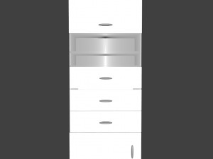 white cupboard Model 3D