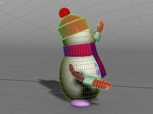 snowman merry christmas 3D Model