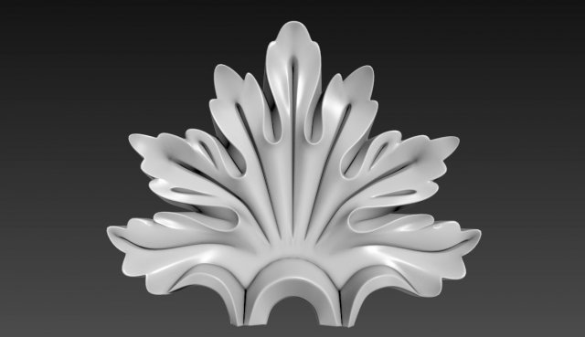 leaf decor ornament pattern 3D Модель .c4d .max .obj .3ds .fbx .stl .blend 
