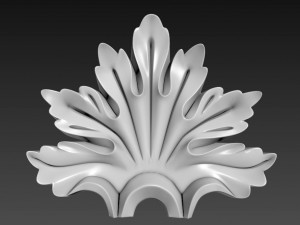 leaf decor ornament pattern 3D Model