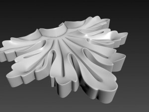 leaf decor ornament pattern 3D Модель