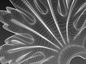 leaf decor ornament pattern 3D Модель