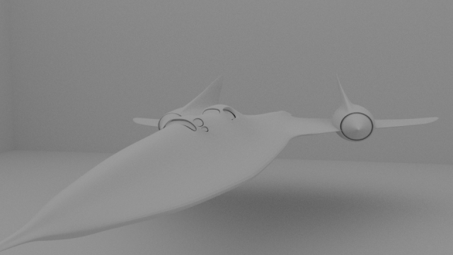 sr-71 blackbird modified 3D मॉडल .c4d .max .obj .3ds .fbx .stl .blend 
