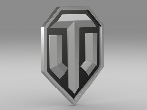 world of tanks logo 3D Модель
