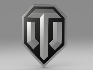 world of tanks logo Modello 3D