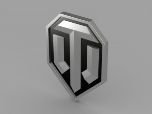 world of tanks logo Modello 3D